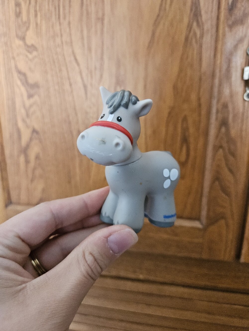 🧡3/$15 Fisher-Price Little People Horse Replacement Figure Red Bridle